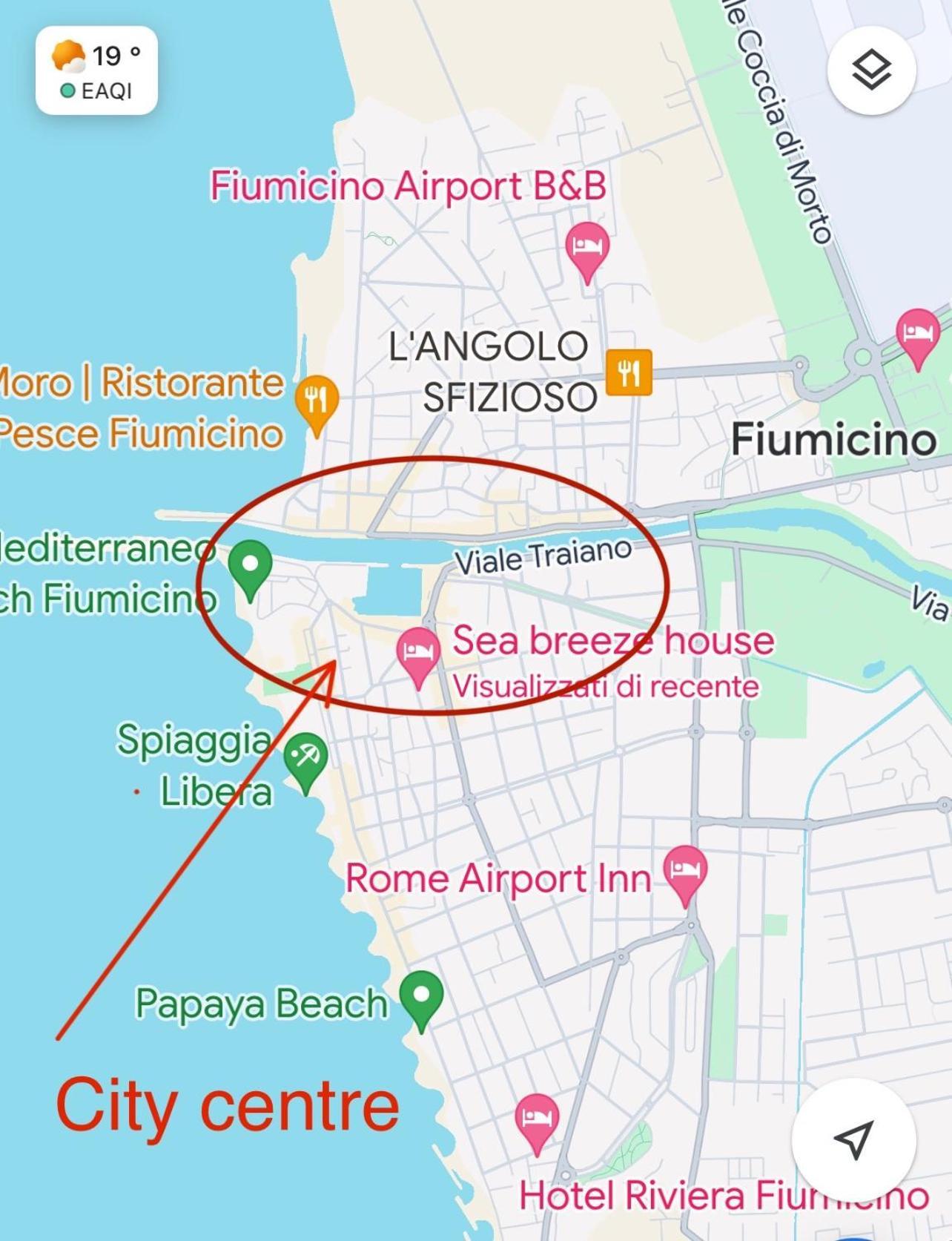 Ferienwohnung Sea Breeze House Fiumicino Exterior foto